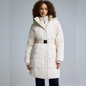 Suzy Shier Mid Length Puffer Jacket NWT Size Large